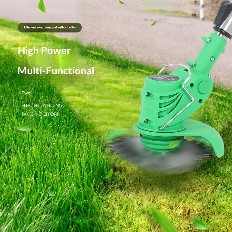Lithium-Ion Compact Grass Trimmer – Cordless Handheld Lawn Mower for Home Use
