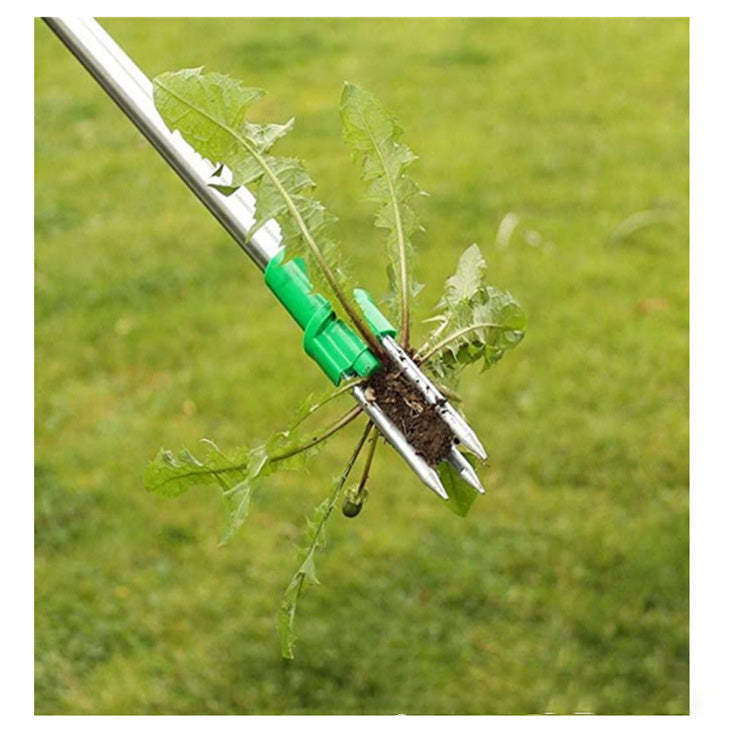 Two-Section Split Aluminum Tube Weeding And Digging Wild Vegetables Artifact New Weed Puller Manual Weed Removal Tool