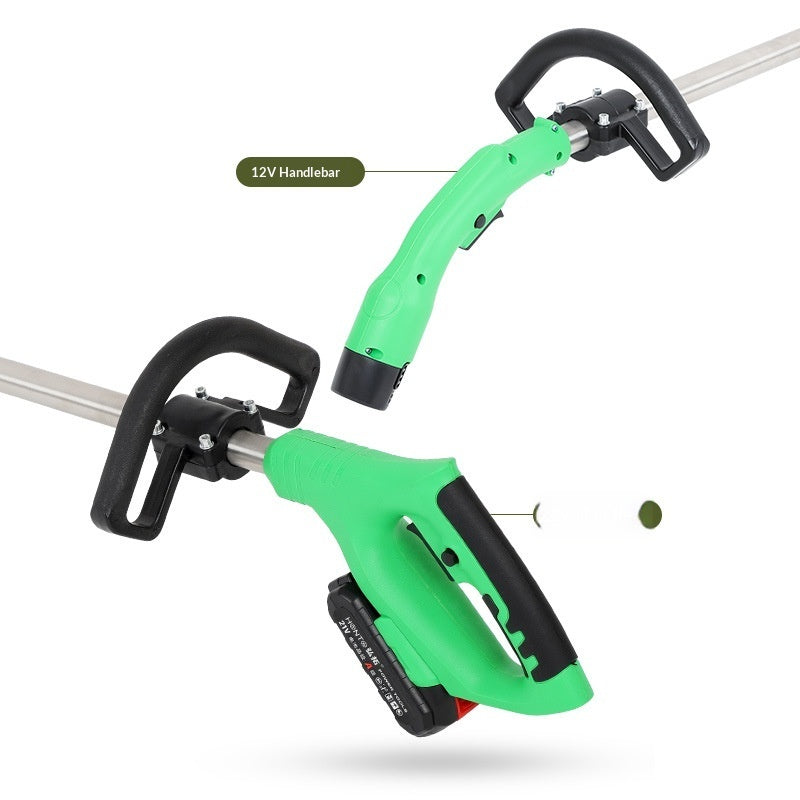 Lithium-Ion Compact Grass Trimmer – Cordless Handheld Lawn Mower for Home Use