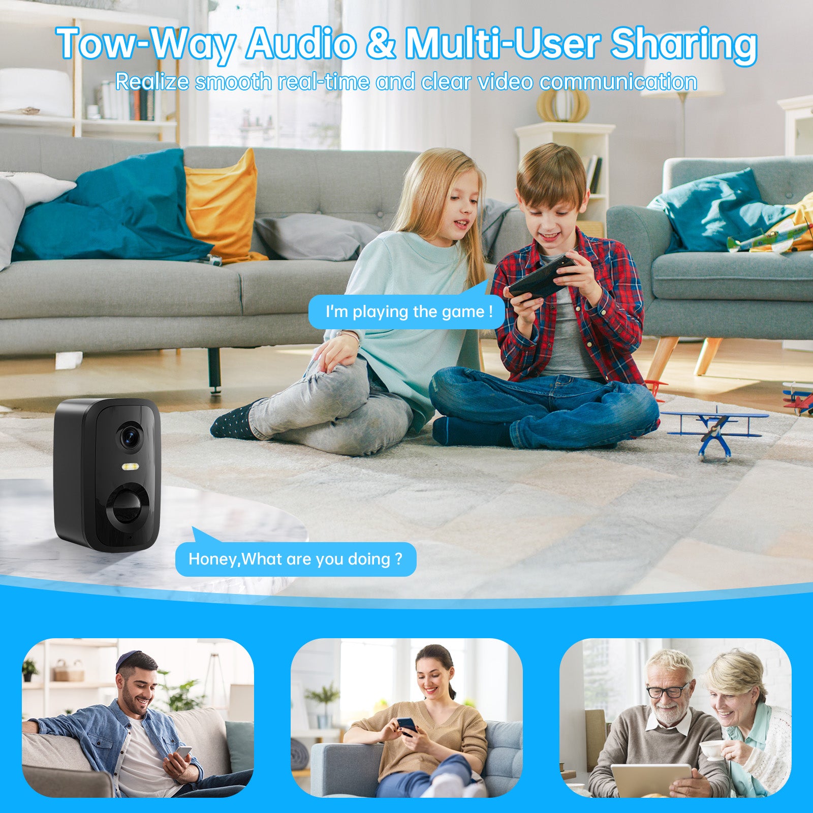 Low Power Security Camera CL30 Outdoor Security Cameras Motion Detected Easy To Set Up Wireless Battery Camera With Solar Panel