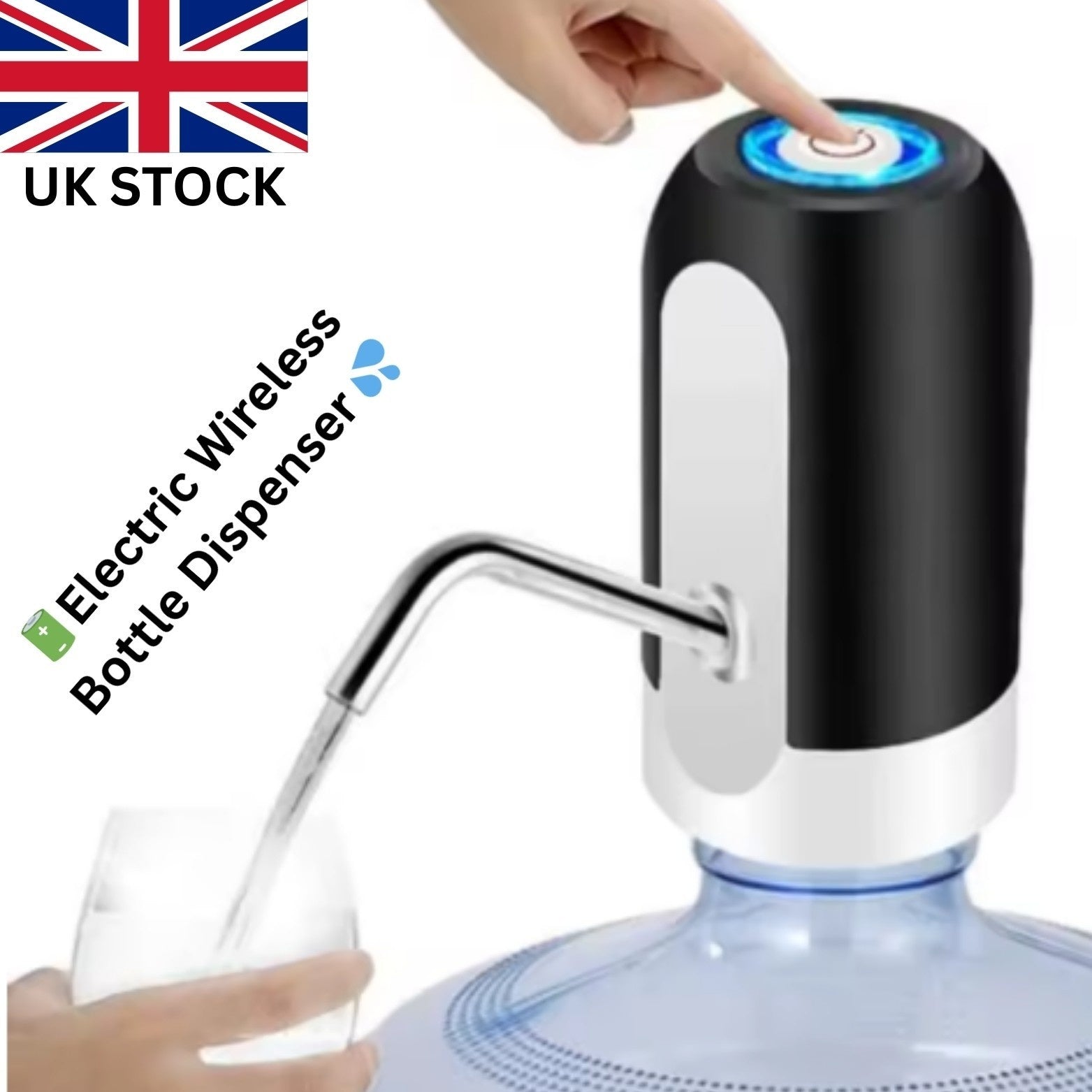 Electric Water Bottle  USB Rechargeable Automatic Drinking Water Dispenser