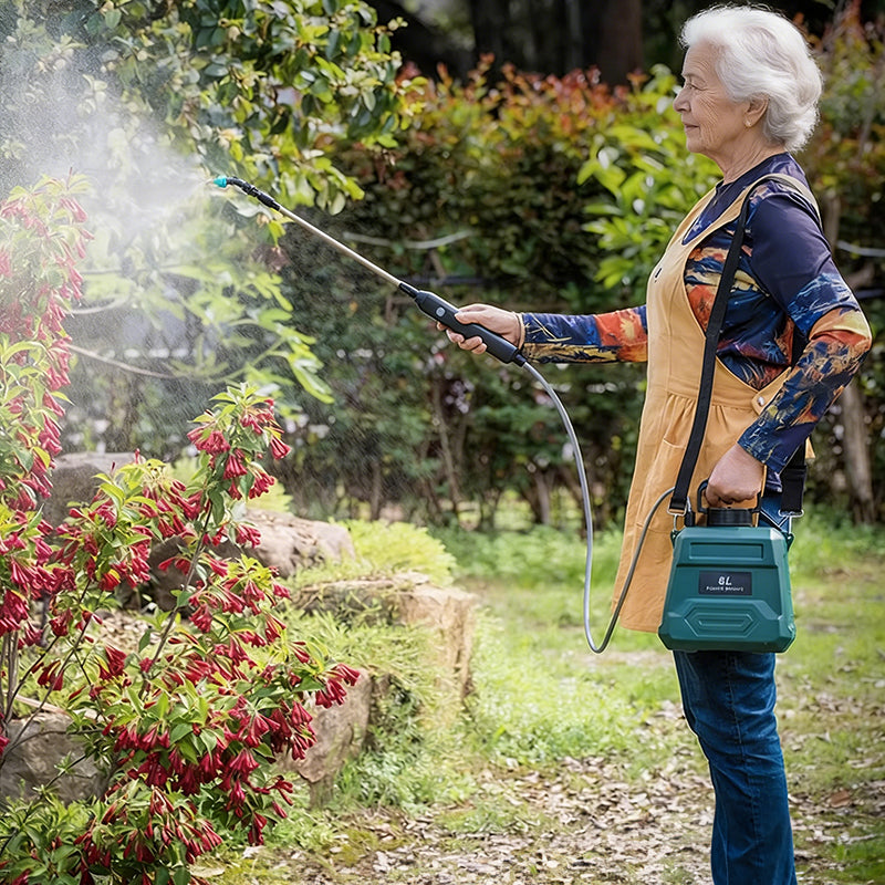 8L Automatic Electric Sprayer, Garden Plant Sprayer, Rechargeable Handheld Sprayer, Fogging Atomizer, Shoulder Watering Can