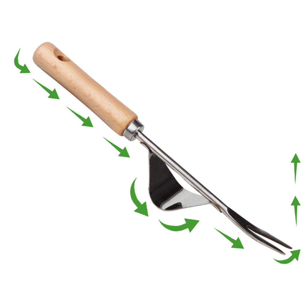 Two-Section Split Aluminum Tube Weeding And Digging Wild Vegetables Artifact New Weed Puller Manual Weed Removal Tool